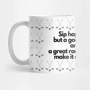 golf pun Sip happens but a good coffee mug Mug